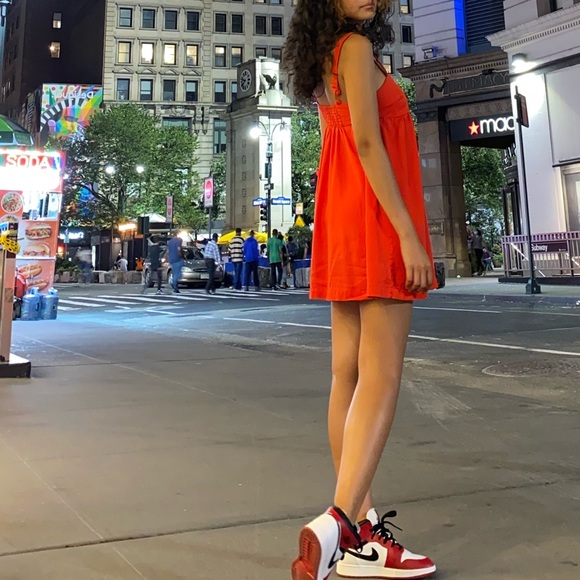Red mini dress - Picture 2 of 3
